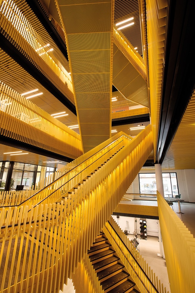 Multiple stairs - The Citizen House in Odense